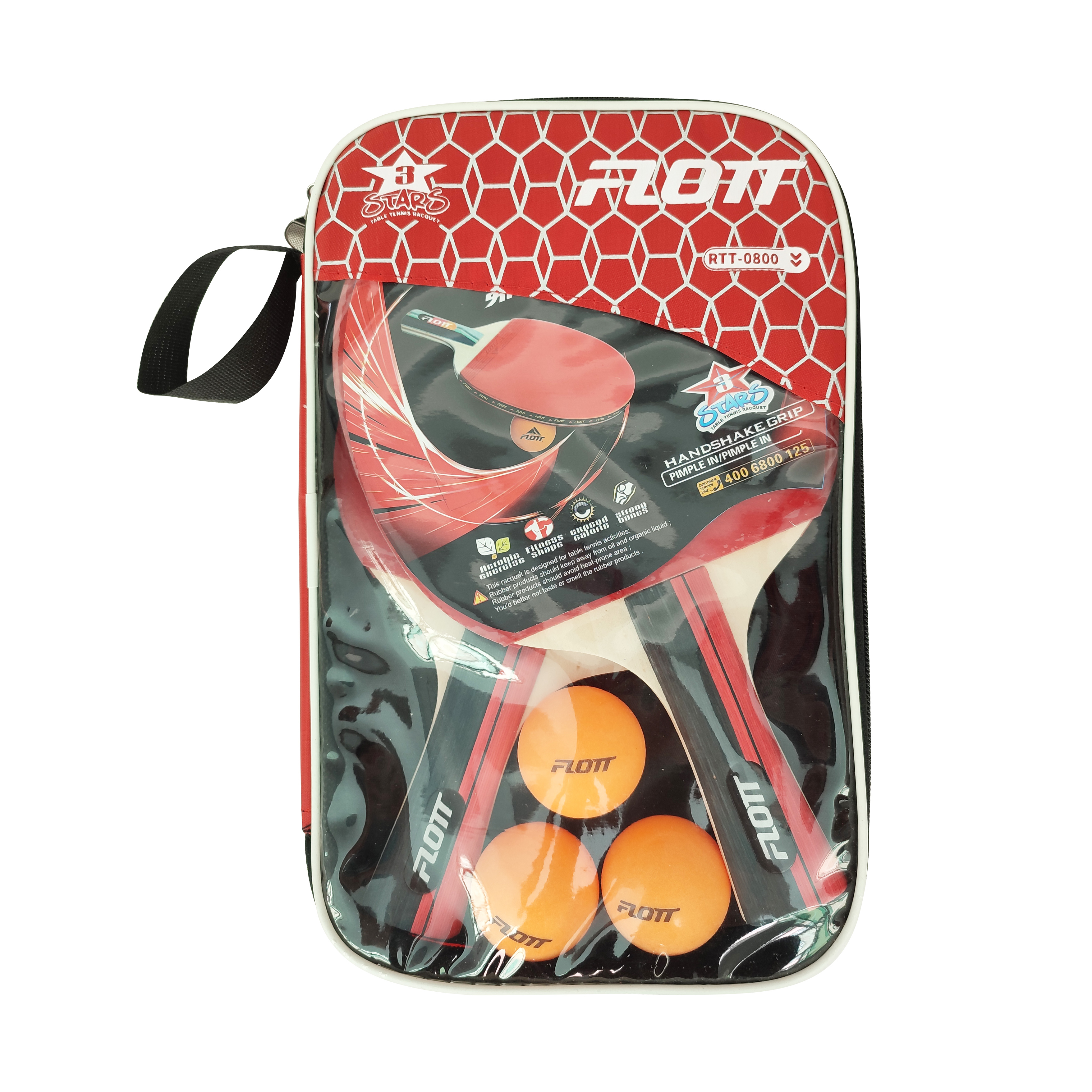 RTT-0800 FLOTT 3 Star Table Tennis Racket set